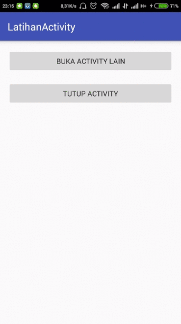 Demo Aplikasi Latihan Activity