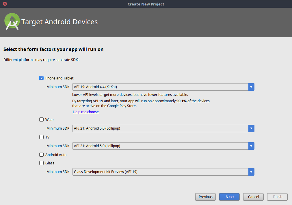 Minimum SDK Proyek Android