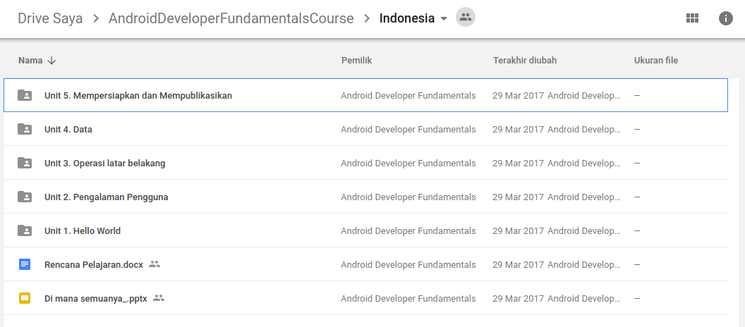 Slide dan Silabus Pemrograman Android