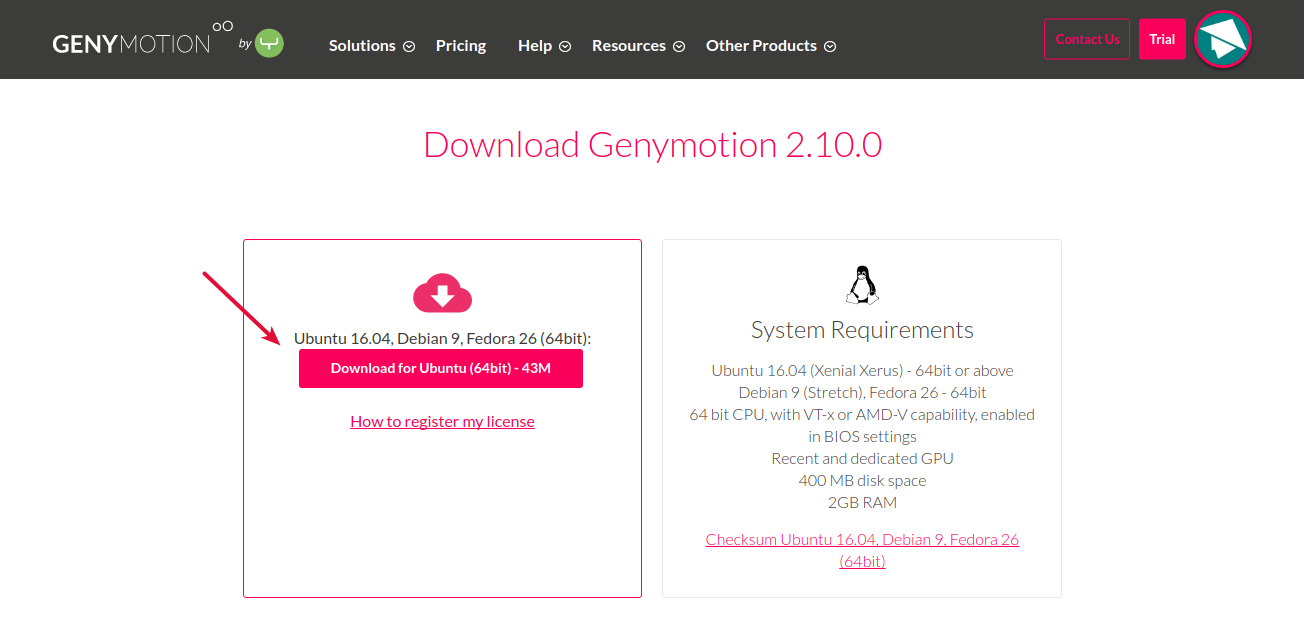 Download Genymotion