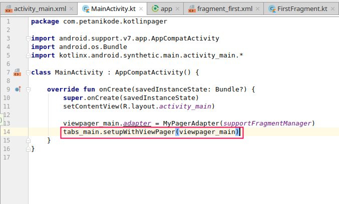 Menambahkan table layout activity main