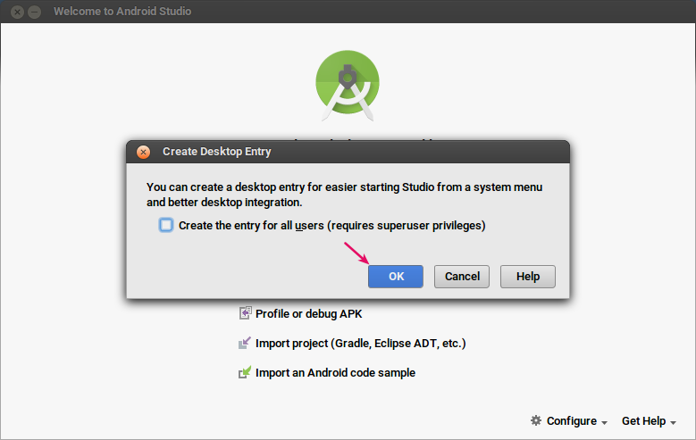 Membuat Desktop Entry