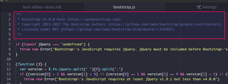 Komentar dokumentasi dengan docblockr