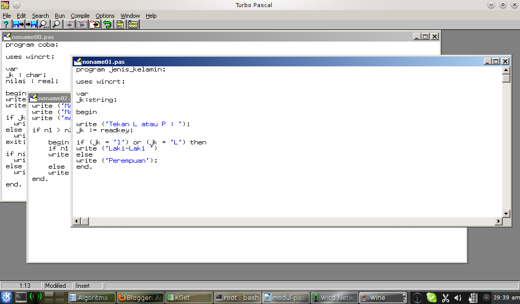 Turbo Pascal di Linux