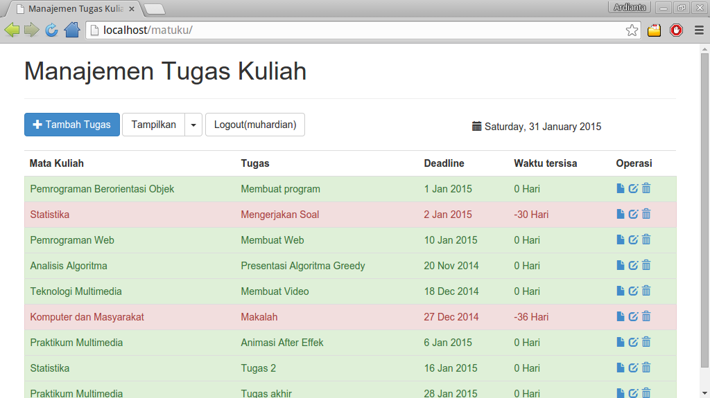 Project Kuliah Web 1