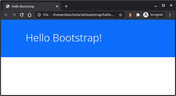 contoh bootstrap
