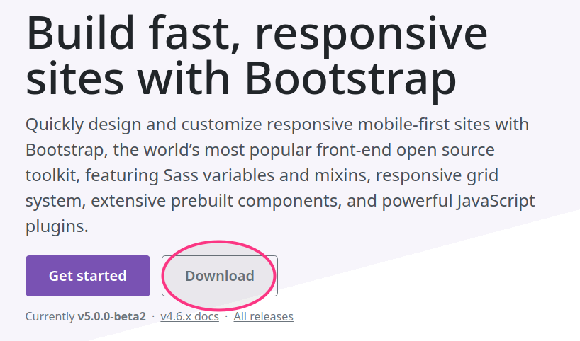 download bootstrap