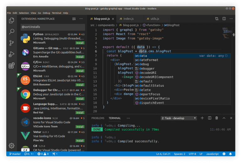 Teks editor visual studio Code