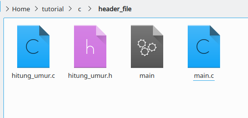 hasil compile program