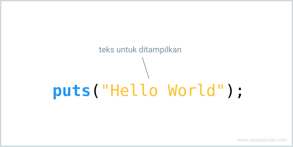 Fungsi Puts pada C