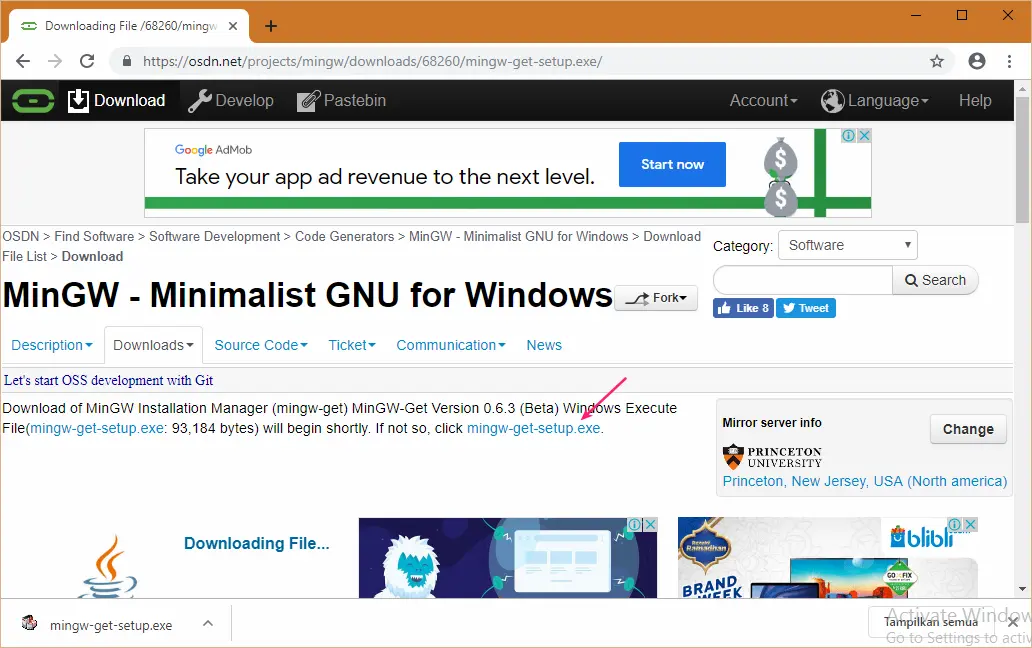 Instalasi MinGW
