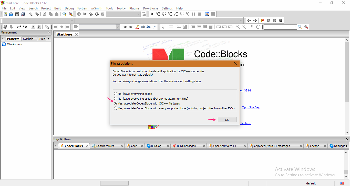 Instalasi Codeblocks pada Windows