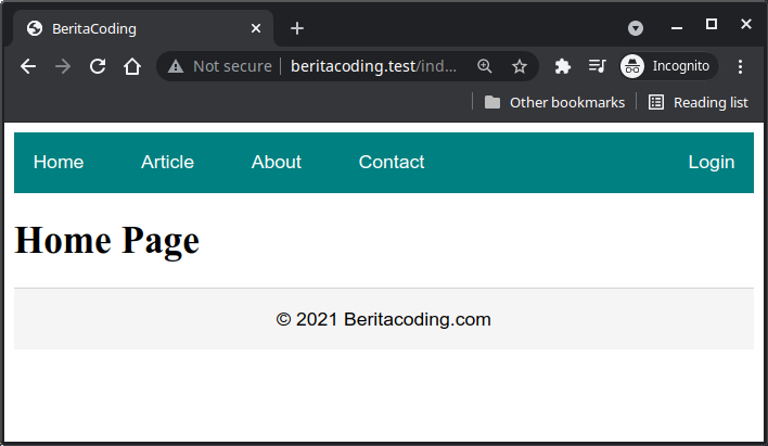 tampilan view dengan css