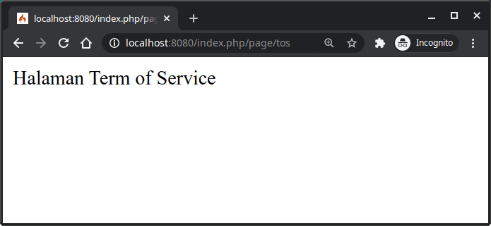 halaman tos