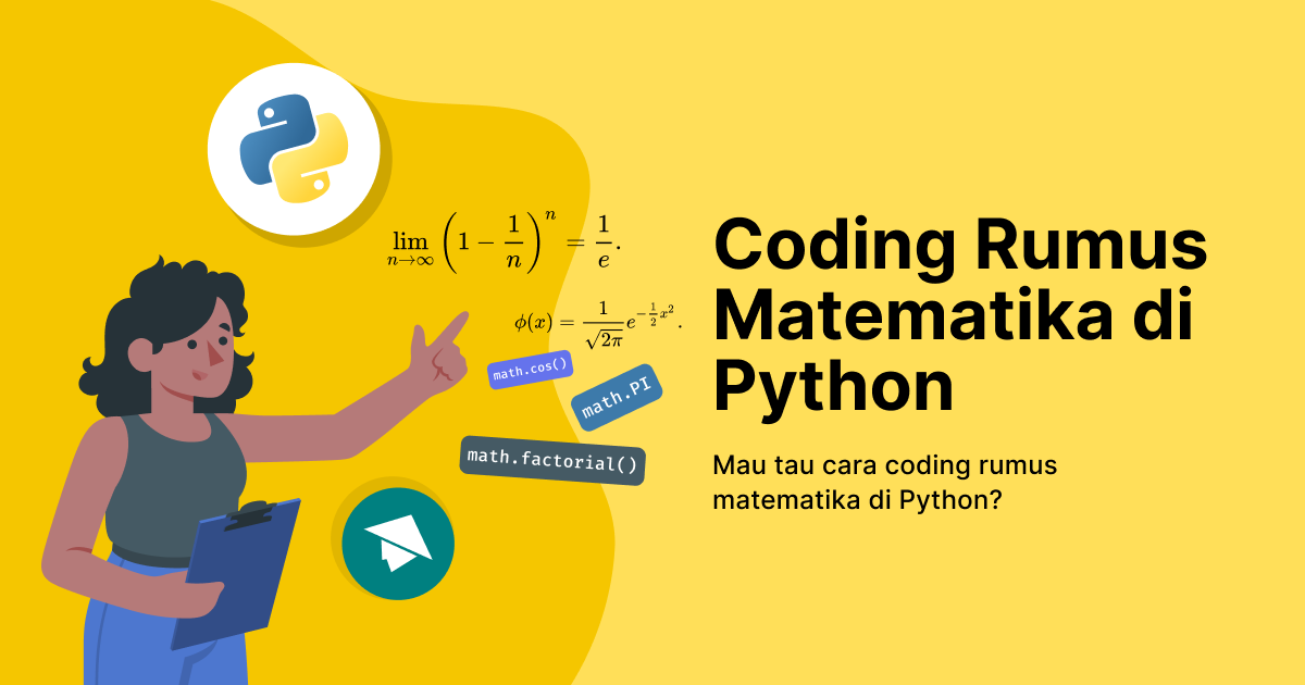 Coding rumus matematika di Python dengan modul math