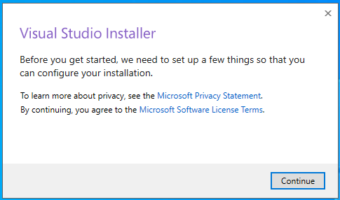 visual studio installer