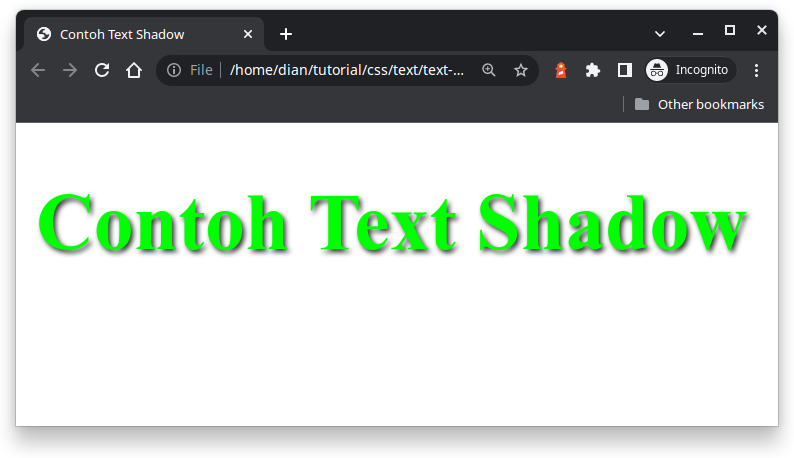text shadow