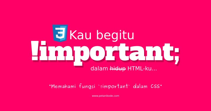 Apakah Fungsi `!important` pada CSS dan Kapan Harus Menggunakannya?