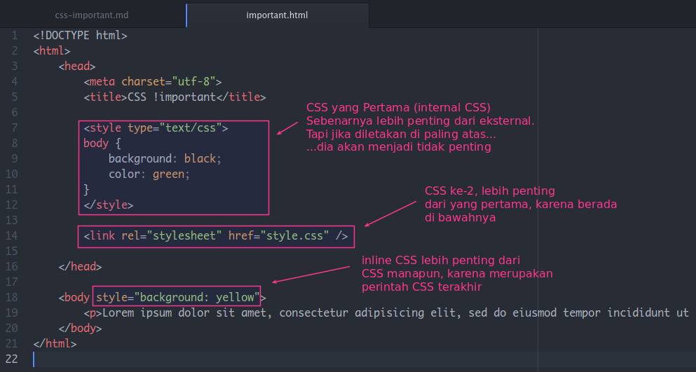 Prioritas CSS dalam Browser