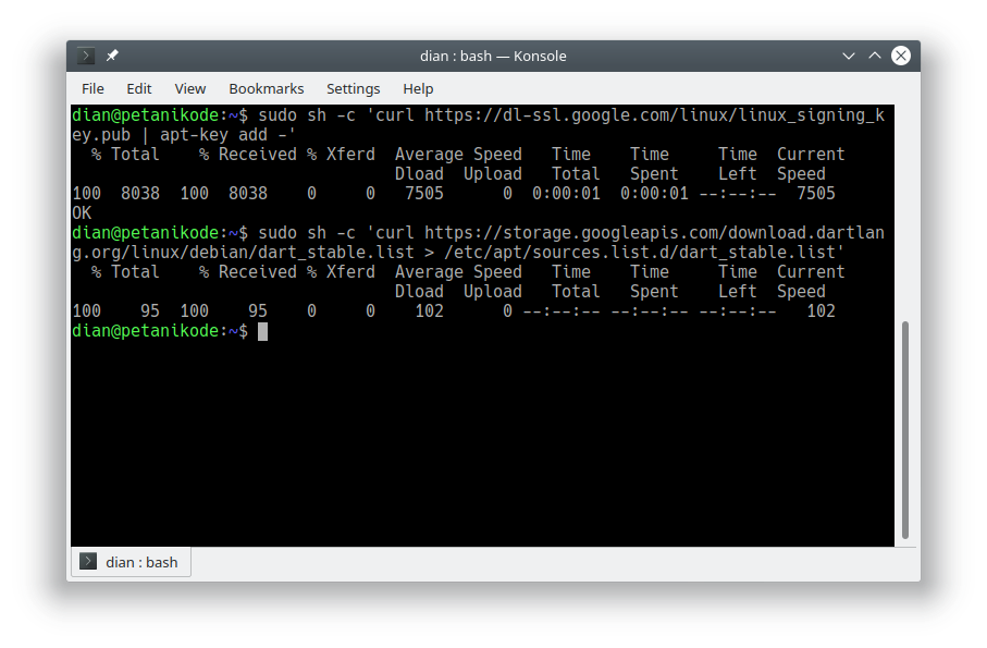 Menambahkan repository dart