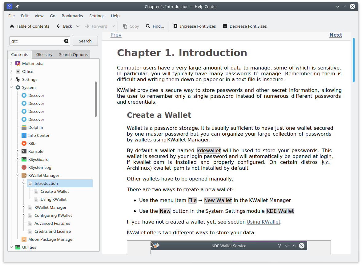 Aplikasi KHelpCenter