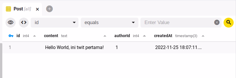 Data post di beekeper
