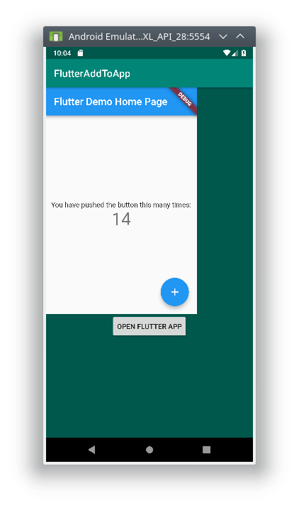 Aplikasi Flutter di dalam aplikasi Native