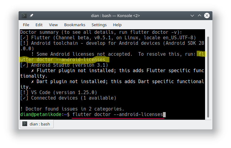 Error Lisensi SDK belum disetujui