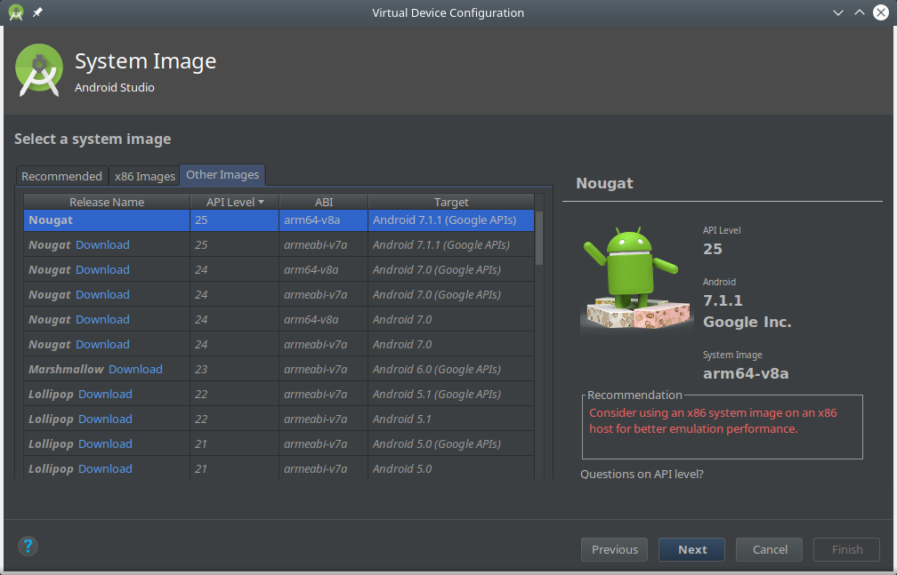 Membuat emulator baru