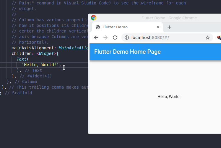 Menjalankan server dengan live reload