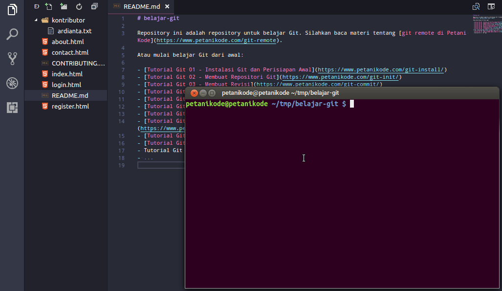 Menggabungkan branch master dengan origin/master Menggabungkan branch master dengan origin/master