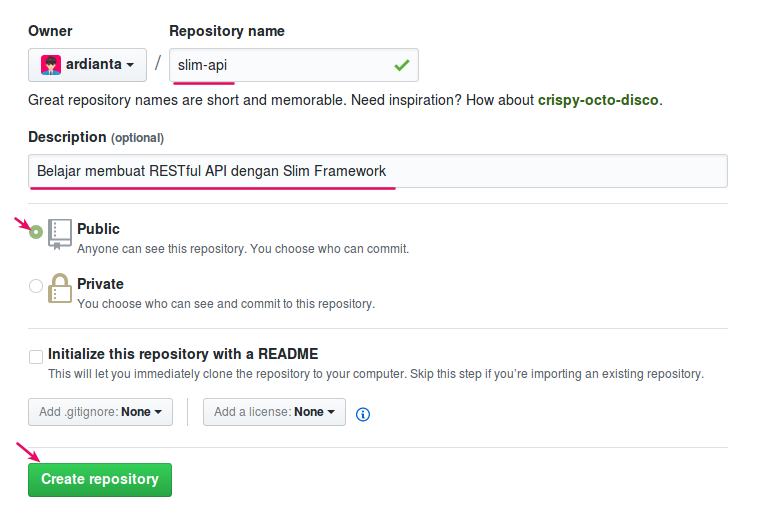 Membuat Repositori di Github