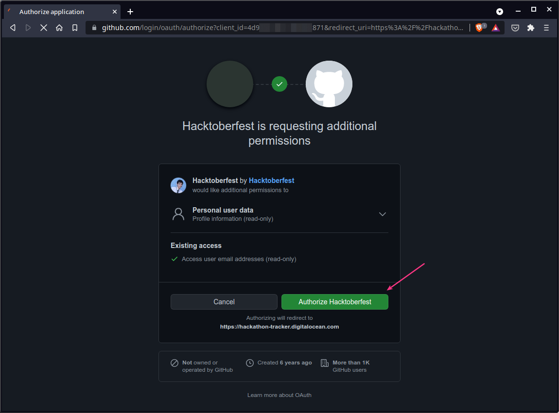 izinkan hacktoberfest