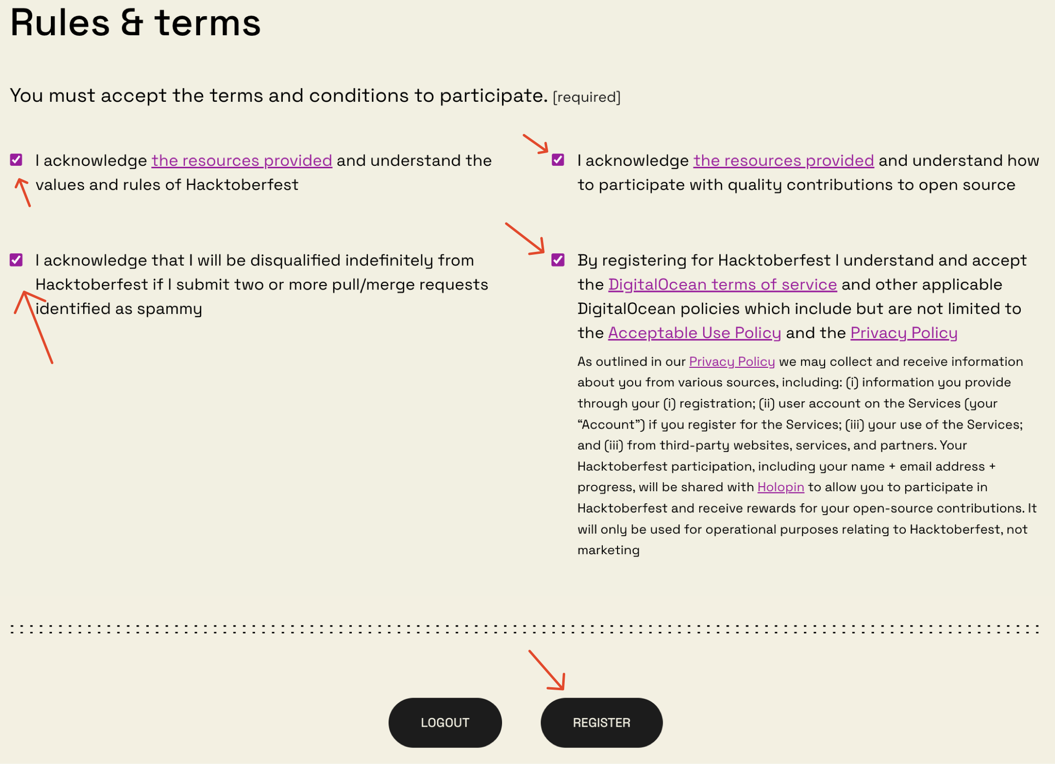 register hacktoberfest