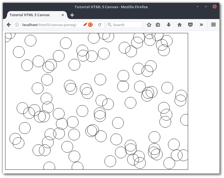 Gambar lingkaran dengan fungsi random