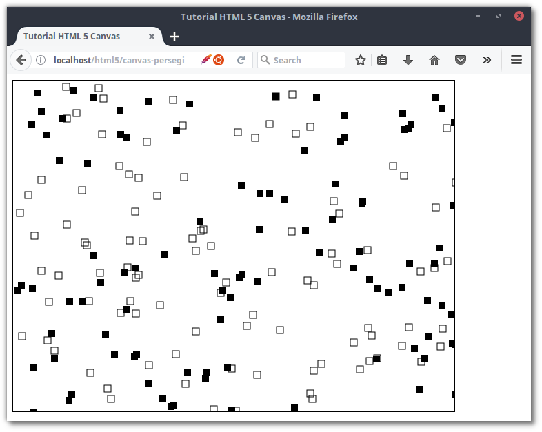 Gambar persegi dengan fungsi random