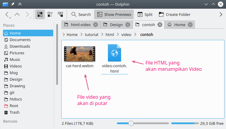 File video dan HTML
