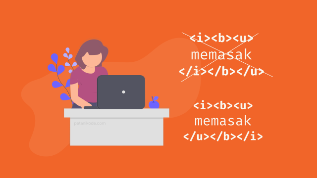 Belajar HTML #06: Text Formatting di HTML (Bold, Italic, Underline, dll)