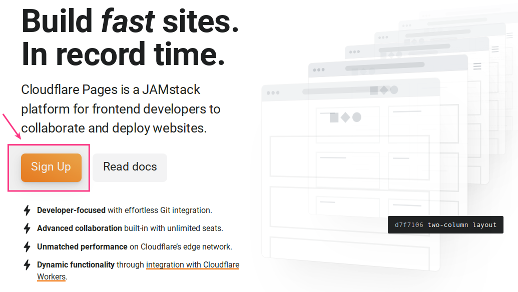 daftar cloudflare pages