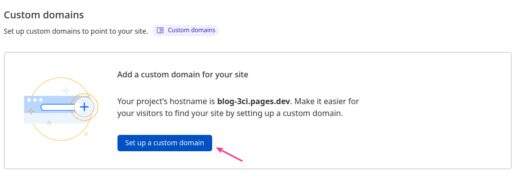 setup custom domain