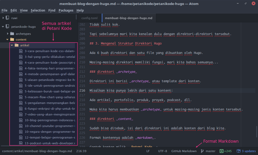 Konten Blog Petani Kode