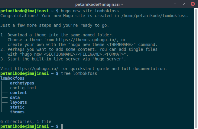 Cara Membuat Blog Baru di Hugo