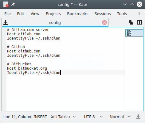 Konfigurasi SSH untuk Github, Gitlab, dan Bitbucket