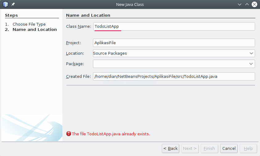 Membuat Class TodoListApp