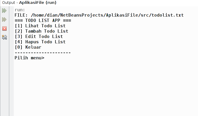 Demo Program: Hapus Todo List