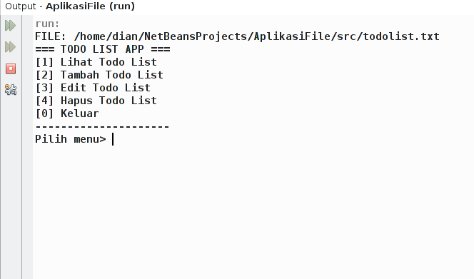 Demo Program: Edit Todo List