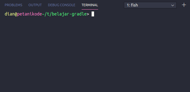 Run aplikasi dengan gradle