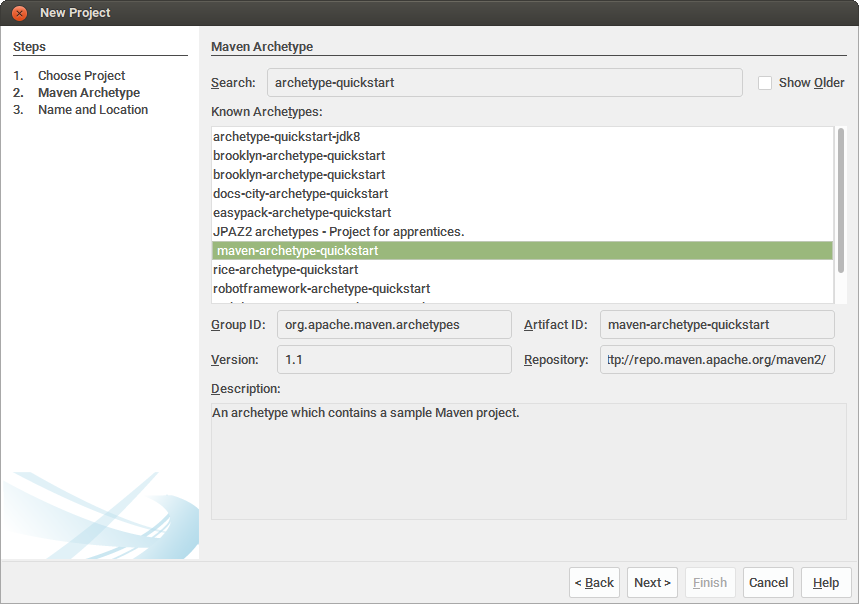 Project Maven di Netbeans
