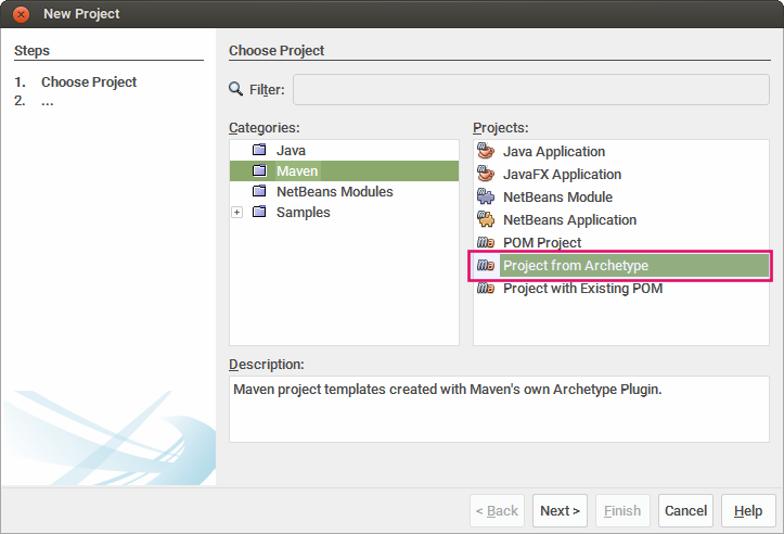 Project Maven di Netbeans