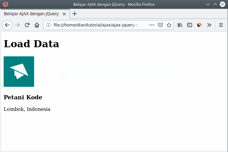 Mengambil data dengan GET